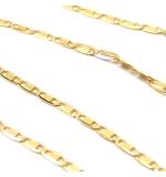 Colar em ouro 18k - Cadeado achatado - Feminino - 40 cm - 2CLO0598